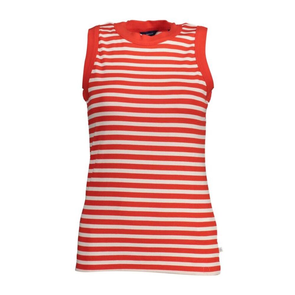 Gant Red Organic Cotton Women Tank Women's Top